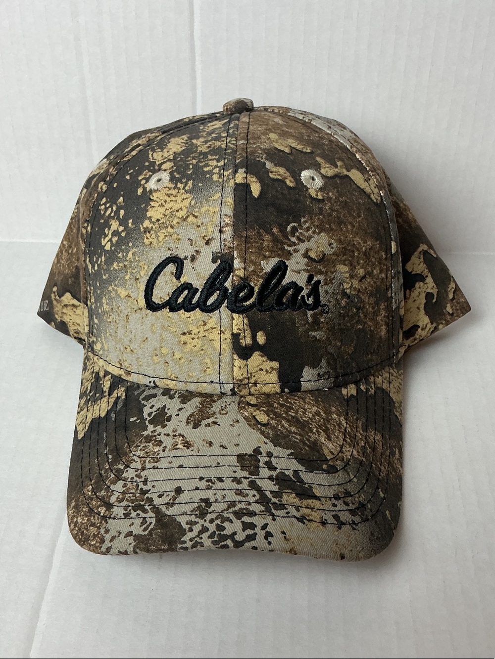 Cabela's Camo Snapback Hat - Brown, Tan, Cream